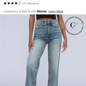 Everlane rigid way high jeans